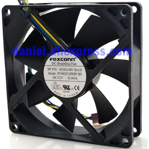 Original FOXCONN PV902512PSPF 9cm9225 12V 0.40A Gale Volume Cooling Fan