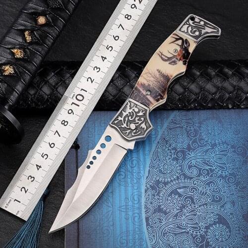 Portable Outdoor Tactical Hunting Knife High Hardness Swiss Army Knife Folding Knife Survival Knife