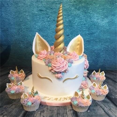 Sugarcraft Unicorn / Ear / Eye Silicone Mold Fondant Mold Cake Decorating Tool Chocolate Gumpaste Mold Party Decoration