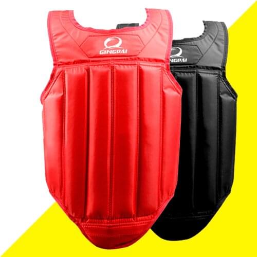 Sanda Martial Arts Chest Guard Boxing Chest Guards MMA Muay Thai Chest Protectors Wushu Vest Protection Taekwondo Body Protector