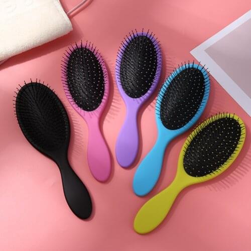 Paddle Cushion Hair Comb Massage Brush Hairbrush Comb Handle Detangle Comb Scalp Lightweight Easily Carrying Hair Part