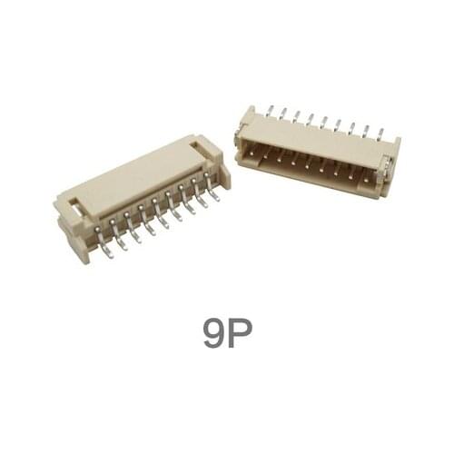 Free shipping 50PCS PH-AWT Pitch 2.0MM SMT PH2.0-9P AWT JST Connector Horizontal Patch SMD Needle Socket 2.0-9PIN Pin Header