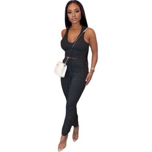 Crop Top Womens Pantsuit V-Neck Sling Solid Color Fashion Hooded Vest Womens Sweatshirt Set Womens Clothing Summer 2021