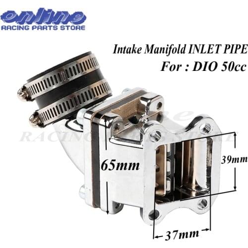 High Performance carb INLET Manifold Intake PIPE for DIO 18/27 50 CX ZX SE50 SK50 SA50 Elite Spree Shadow 2 Stroke scooter Moped