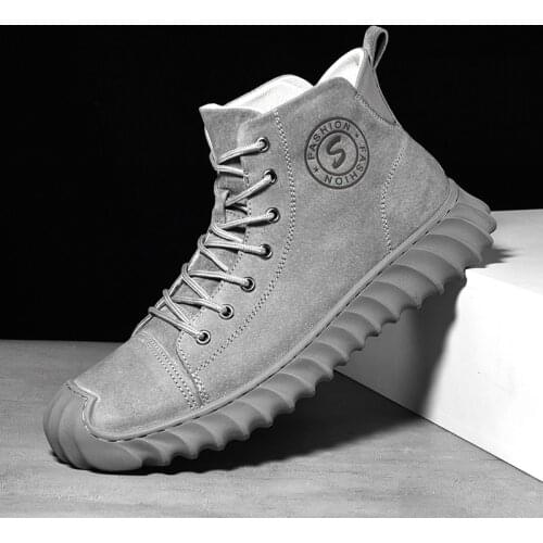 Winter Vintage Genuine Leather Men Shoes Protective and Wear-resistant Sole Man Boots Warm and Comfortable Winter Walking Boots