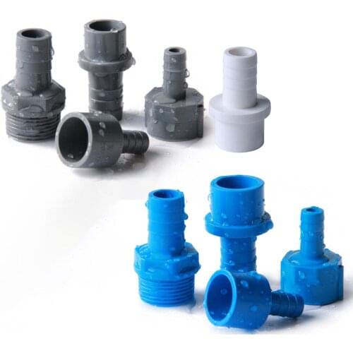 1/2"-1" Male Thread To 8-30mm Pagoda Connector Hi-quality Soft Water Pipe Connector UPVC Fittings Irrigation Hose Parts