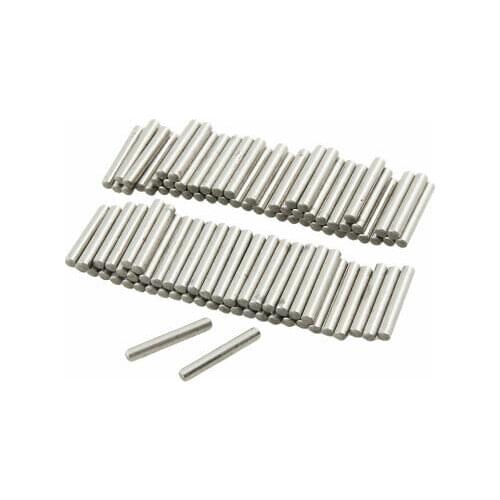 100 Pcs Stainless Steel 2.4mm x 15.8mm Dowel Pins Fasten Elements