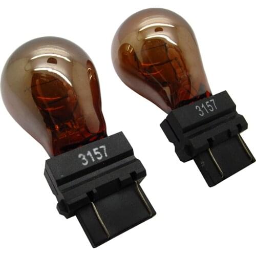 2017 hot sales ! 3157 3357 4057 4157 T25 Chrome Amber Back UP /Tail Light 2-Bulbs