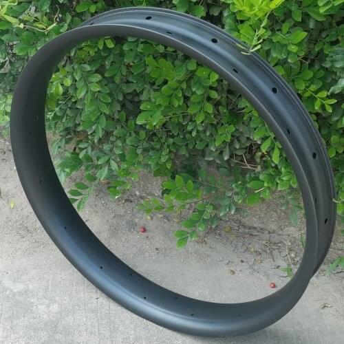 26er Fat Bike Carbon Rims 80mm Width fatbike Snow bicycle rims tubeless hookless