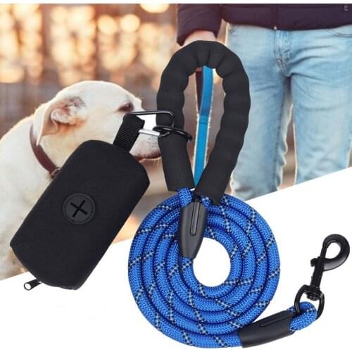 50% Dropshipping!!Pet Leash Reflective Belt Stool Bag Nylon Walking Safety Leash Puppy
