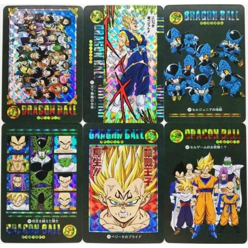 54pcs/set Dragon Ball Z GT Stormy Situation No.6 Super Saiyan Heroes Battle Ultra Instinct Goku Vegeta Game Collection Cards