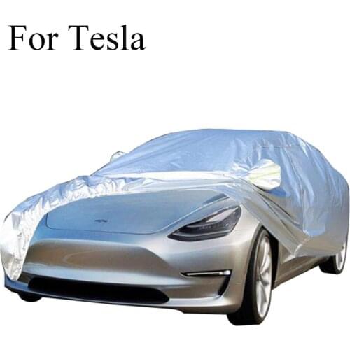 Car Cover Water-Proof Dust-Proof Sun Resistant Protection For Model 3 Model S Model Y Nylon /Aluminium Film/Oxford Cloth