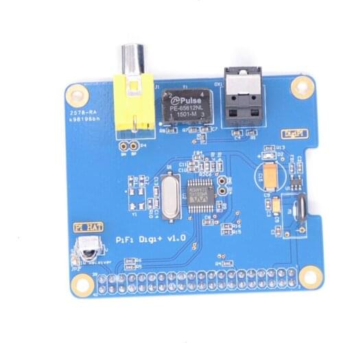 Digital Sound Card HIFI DiGi+Expansion Board SPDIF I2S Module for Raspberry Pi 3B/Zero/2B/B