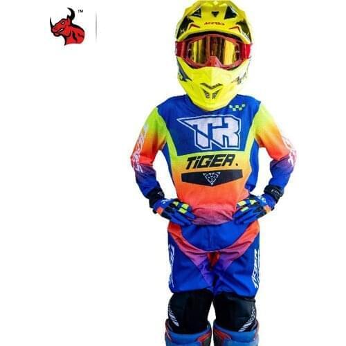 Kids Adult Summer Motocross Racing Jersey Pant Suit Motocross ATV Bike Off-road Automotive Gear Set Motocross Gear
