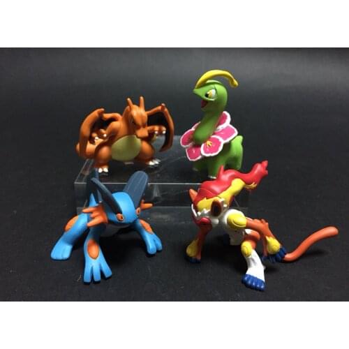 TAKARA TOMY Genuine Pokemon MC Charizard Swampert Infernape Meganium Action Figure Model Toys