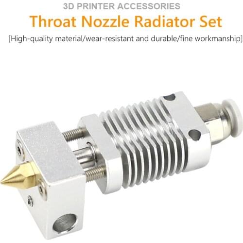 Aluminum Alloy Extruder Hot End Kit for Creality CR-10/CR10S/Ender 3/Ender 5 0.4mm Nozzle Heating Block 3D Printer Accessories