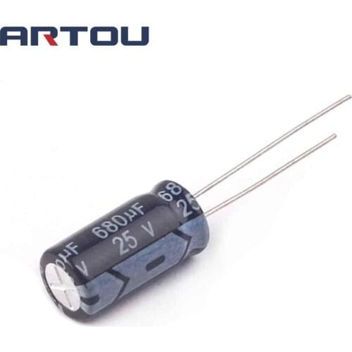 20PCS 680UF 25V Electrolytic Capacitor SIZE 8X16MM