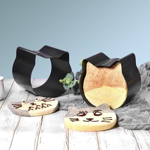 Japanese Cat Toast Box Mold Non-stick Bread Mould Aluminized Iron Plate Cake Moulds Cute Cat Head Toast Box Kitchen Baking Tools