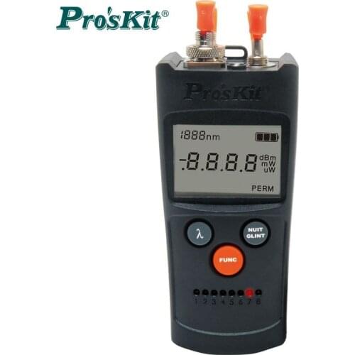Proskit MT-7602-C 4 in 1 Fiber Power Meter/Visual Fault Detector/Network Cable Tester Fiber Power Meter with Illumination