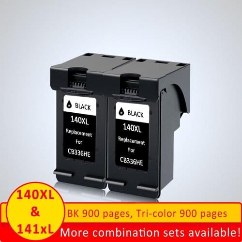 XiangYu Re-Manufactured 140XL 141XL Ink Cartridge Replacement for HP 140 141 HP140 for Photosmart C4583 C4283 C4483 C5283 D5363