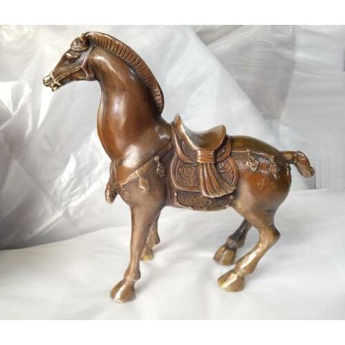 China Folk sculpture bronze sculpture of a horse twelve zodiac shaped decoration