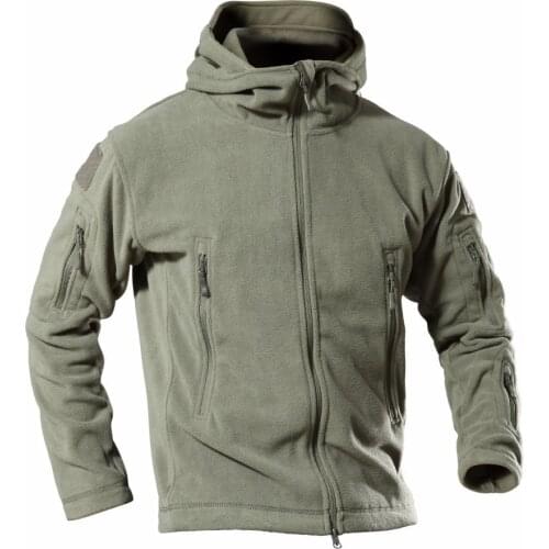 Hot Tactical Fleece Sweater Men Soft Shell Outdoor Camping Hiking Climbing Hunting Fishing Coat Male Military Combat Jackets