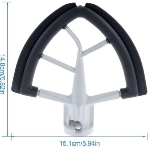Flex Edge Beater Paddle Blade Fit for Kitchenaid 4.5-6 Quart Bowl Lift Stand Mixer Gift Baking Mat Kitchen Juicer Parts