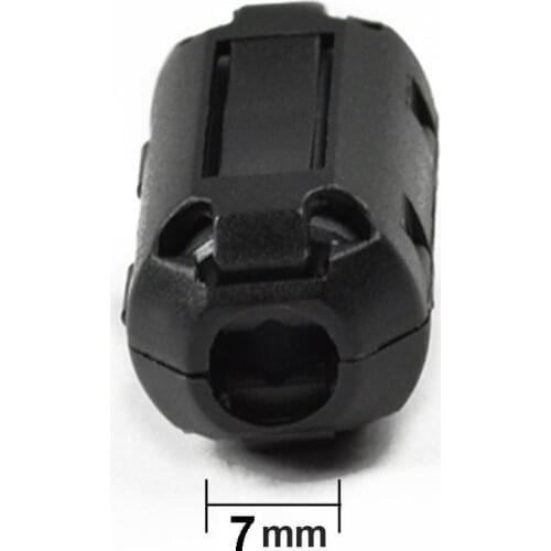 Pack of 2 Magnetic Ferrite Core Cord RFI EMI Noise Suppressor Cable Clip (7mm inner diameter)