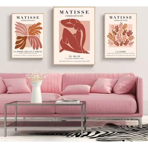 Simple northern Europe Matisse abstract figure porch sitting room mural poster prints picture canvas to decorate picture