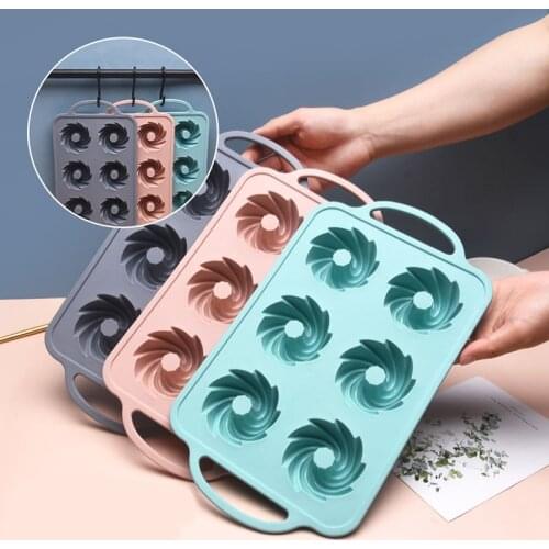 Newest Cake Mold Silicone Soap Cookies Cupcake Bakeware Pan Tray Mould Kitchen Muffin Cup Non-stick DIY Cake Molds Baking Tools