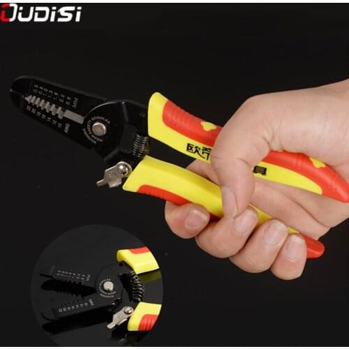 Crimper Cable Cutter Wire Stripper Multifunctional Stripping Tools Wire Stripping Plier Cable Scissors tool