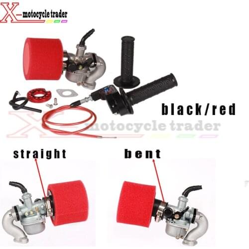 PZ19 Carburetor Intake Visiable Throttle Grip Settle Cable Air Filter Oil Filter 50cc 70cc 90cc 110cc Pit Bike ATV Quad Go Kart