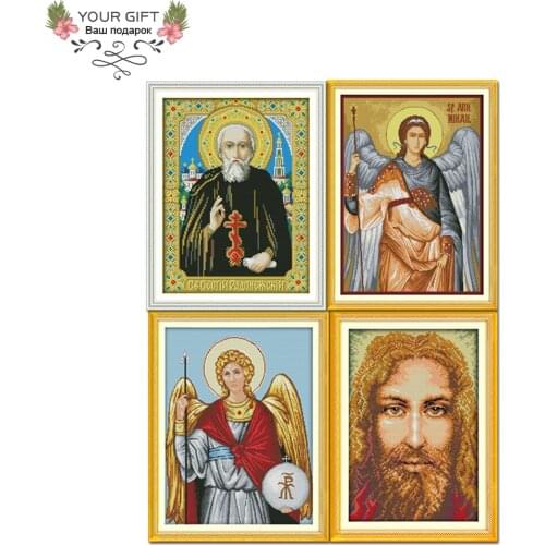 Joy Sunday R802(2)R902(6)R903(7)R966(8) Home Decor The Pope Religious Figure Cross Stitch Patterns Embroidery Kits