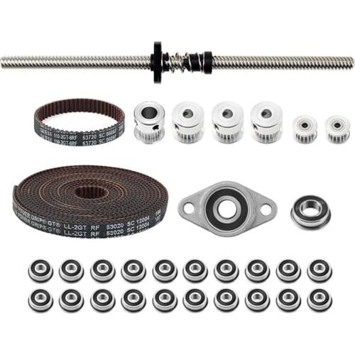 Belt Drive Kit, F688 F623 Bearing Synchronous Wheel Open Timing Belt 20T 16T Pulley for Voron V0 3D Printer, High Quality