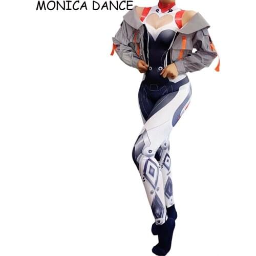 Reflective Coat Disfraz Iron Man Robot Cosplay Pole Dance Jumpsuit Dj Bar Club Bithday Outfit Festival Costume