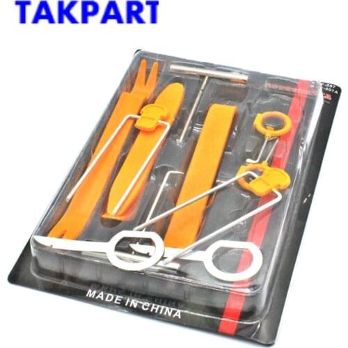TAKPART RepairTools 12pcs Car Disassembly Tools DVD Stereo Refit Kits Interior Plastic Trim Panel Dashboard Installation Removal