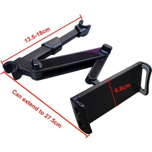 Telescopic Car Rear Pillow Phone Holder Tablet Car Stand Seat Rear Headrest Mounting Bracket Phone Tablet 5-13 Inch Universal