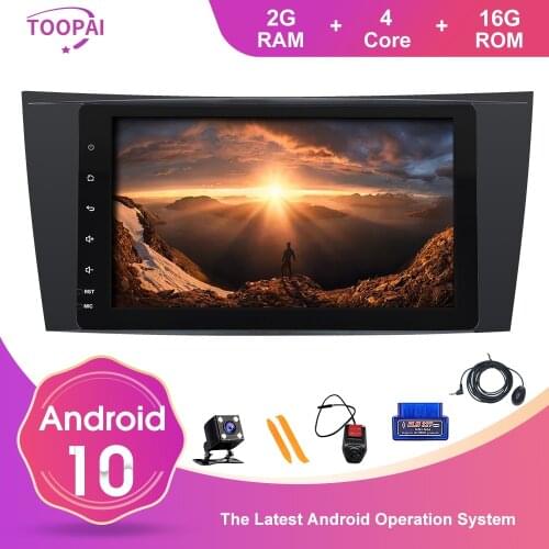 TOOPAI Android 10 For Mercedes Benz E Class W211 CLS Class W219 G-Class W463 W209 Auto Radio GPS Navi Multimedia Player SWC IPS