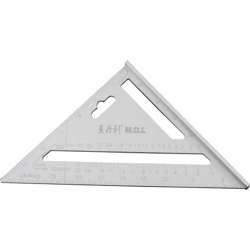 Triangular Ruler Stainless Steel Multi functional Large scale Triangular Board High Precision Woodworking Right angle Ruler