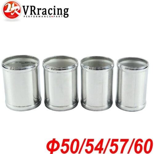 VR - Alloy Aluminum Hose Adapter Joiner Pipe Connector Silicone 50mm or 54mm or 57mm or 60mm color silver