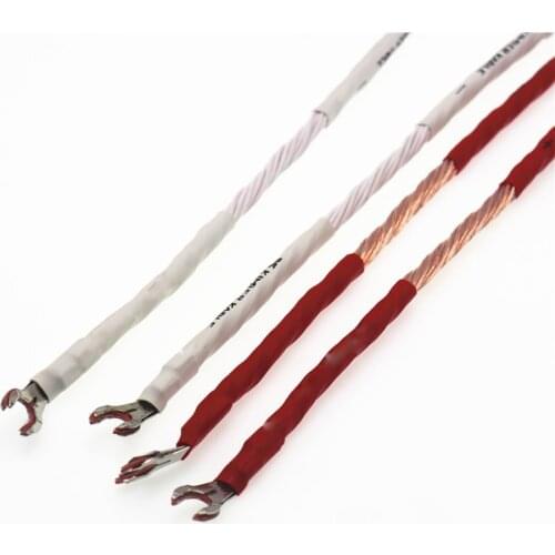High Quality Set 20CM 12TC Speaker Cable, Jumper Cable, Audio Jumper Cable Bridge Cable, Hifi Audio Speaker Jumper Cable