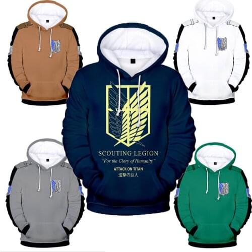 Japan Anime Attack on Titan EREN MIKASA Cosplay Costume 3D Printed Shingeki No Kyojin Funny Hoodie Men Women Casual Sweatshirt