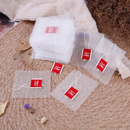 100pcs/lot Tea Bag Infuser With String Heal Seal 7 x 6cm Sachet Filter Paper Teabags Empty Tea Bags