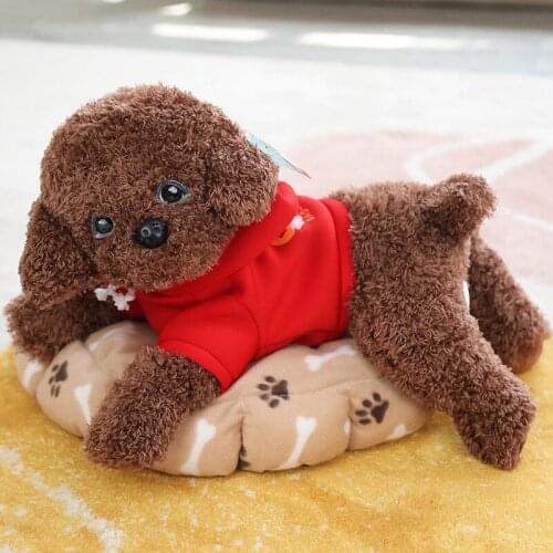 1pc 35/55CM Kawaii Teddy Dog Plush Toys Lovely Stuffed Simulation Dog With Skirt Dolls For Children Baby Kids Birthday Presents