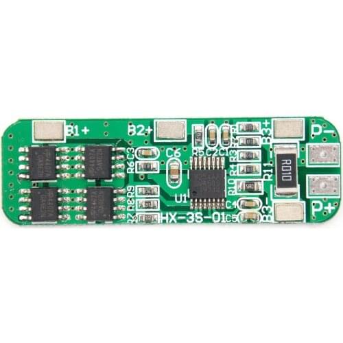 3S 6A Li-ion 12V 18650 BMS PCM battery protection board bms pcm for li-ion lipo battery cell pack