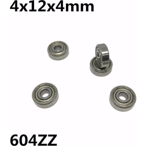 50Pcs 604ZZ R-1240ZZ 4x12x4 mm Deep groove ball bearing Miniature bearing High quality Advanced 604Z