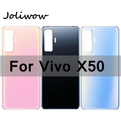 6.56" For Vivo X50 Back Battery Cover Rear Housing Door Glass Case for VIVO X50 5G Battery Cover