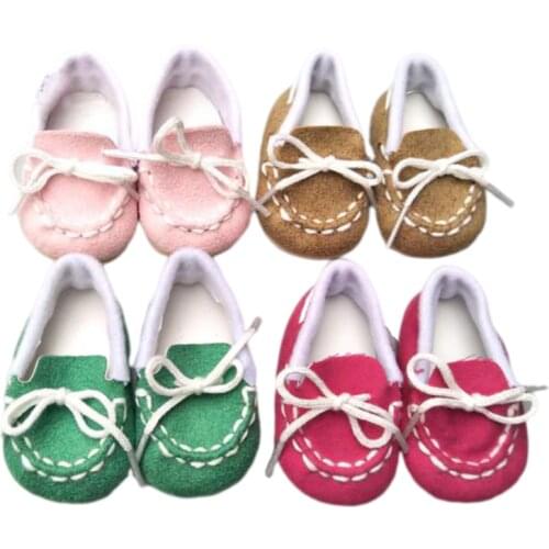 7cm doll shoes for 43cm baby Doll Shoes sneackers fit For 18 inch Doll shoes Toy Boots Doll Accessories