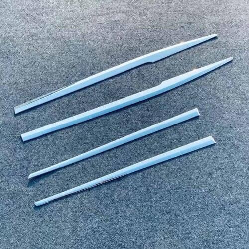 For 2021 Toyota Highlander Accessories ABS Chrome Car Side Door Body Molding Door Trim Strip Protector Cover Sticker Car Styling