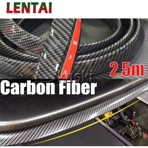 LENTAI 1Set Auto Car Front Chin Spoiler Carbon Stickers For Toyota c-hr Kia sportage Peugeot 3008 Honda civic Hyundai tucson